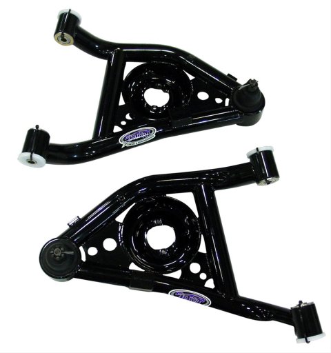 Detroit Speed Lower Control Arm Kits 031201DS Arms, Front Lower, Tubular, Steel, Black Powdercoated, Buick, Chevy, Oldsmobile, Pontiac, Pair