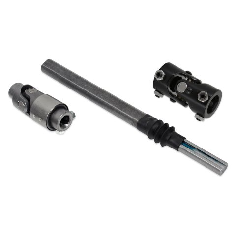 Detroit Speed Steering Shafts 092541DS Shaft, Collapsible, 3/4 in. Double D, Each End, Steel, Natural, Chevy, Each