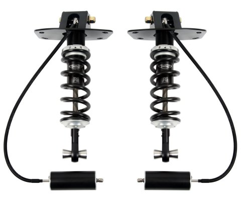 Detroit Speed Double Adjustable Coilover Kits 042430-DDS Shocks, Adjustable, Rear, Lowered, Black Powdercoated Springs, Chevy, Kit