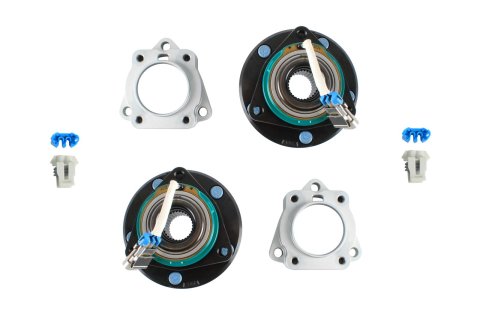 Detroit Speed X-Tracker Hub Adapters 030601DS Wheel Bearing and Assemblies, Adapters, Steel, Black, Front, Chevy, Pontiac, Pair