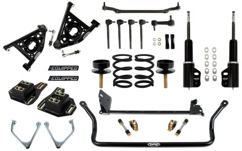 Detroit Speed Front Kit 3 Handling Packages 031342DS Suspension Package, Front, 3, Single Adjustable Shocks, Sway Bar, 1982-1992 GM F-Body, Small Block or LS Engine,