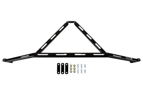Detroit Speed Strut Tower Braces 030337DS Shock and Braces, Braces, Steel, Black Powdercoated, Three-point Brace, Front Upper, Chevy, Camaro, Each