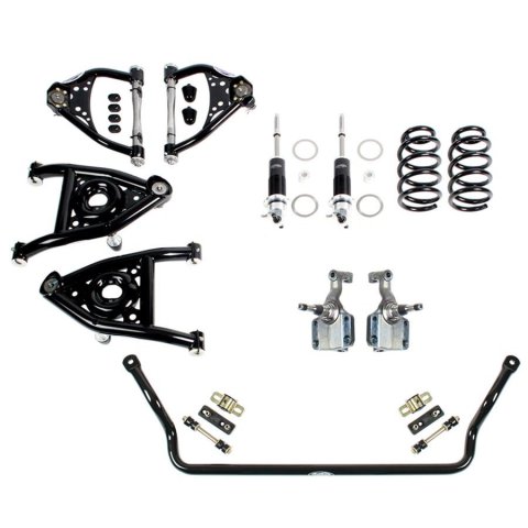 Detroit Speed Front Kit 2 Suspension Kits 031318DS Package, Handling, Lowering, Coil Springs, Shocks/Struts, Buick, Chevy, Olds,