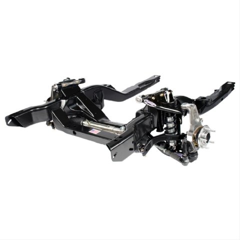 Detroit Speed Hydroformed Subframes 032004DS Subframe, Hydroformed, Steel, Black Powdercoated, 450 lb/in. Spring Rate, Power Rack, Chevy, Pontiac, Kit