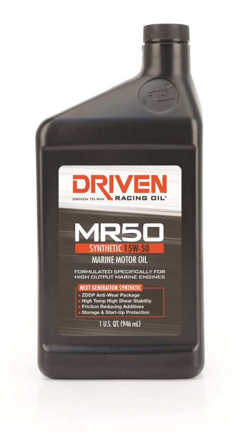 15w50 Driven Racing Oil MR50 Marine High Performance Motor 02606 Engine Oil, Performance, Synthetic, 15W50, 1 qt., Each