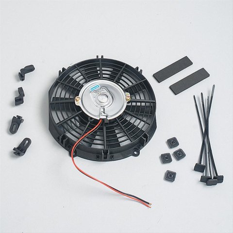 10 Inch 2,350 CFM Perma-Cool Standard Electric Fan 19120 Fan, Single, in. Diameter, Reversible, Maximum cfm, Brushed Motor, Blades, 11.00 x 10.00 x 2.25 in., Black, Plastic, Kit