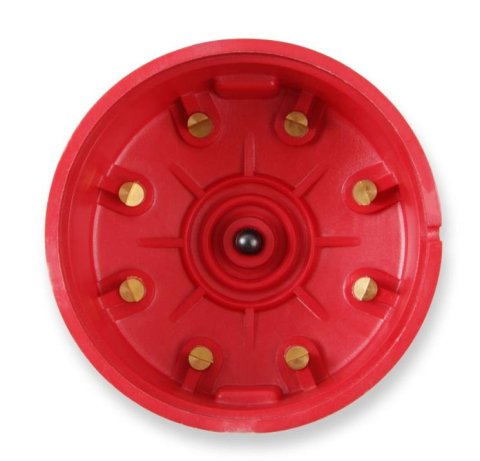 Mallory Distributor Caps 209M Cap, Female, Socket-Style, Red, Clamp-Down, Mallory, V8, Each