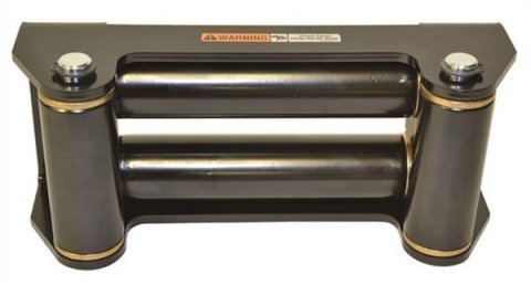 Warn Roller Fairleads 24335 Fairlead, Steel, Black, for Use On 8.000 in. Drum, Universal, Each