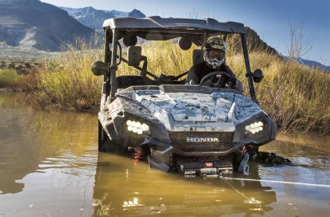 4,500 lbs. Warn Axon 45 Winch 101145 Winch, 45, Electric, 12 V, lbs., Roller Fairlead, 50 ft. Length Steel Cable, Handlebar Switch, 10 ft. Corded Remote, Each