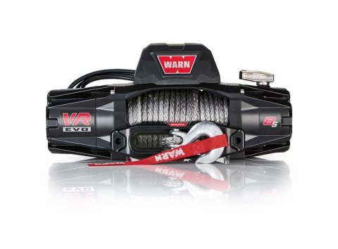 8,000 lbs. Warn VR EVO 8-S Winch 103251 Winch, 8, Electric, lb. Rating, 12 V, Hawse Fairlead, 3-Stage Planetary Gear, Synthetic Rope, 3/8 in. Diameter, Each