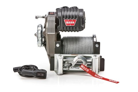 10,000 lbs. Warn M8274 Winch 106170 Winch, Electric, 12 V, lb., Roller Fairlead, Steel 125 ft. Line, 12 ft. Wired Remote, Each
