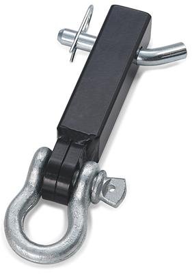 Warn Trailer Hitch 1-1/4 Inch Class I Receiver Mounts 62041 D-Ring Mount, Mount, Rated At 4500 Pounds, 1/2 Pin Size, Black, D-Ring, Pin, Each