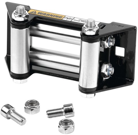 Warn Winch Replacement Parts 100965 Fairlead, Parts, Warn, Roller, Black, Silver, VRX 3500, Axon 3500, Axon 4500RC, Short, Each