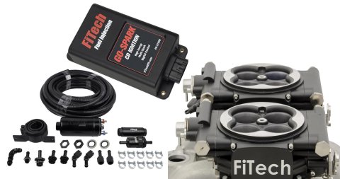 FiTech Go EFI 2x4 625 HP System/Go Spark Fuel Injection Master Kits 93162 System, System, Black Finish, Kit, Inline Pump, CDI Box, Kit
