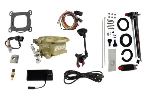 FiTech Go EFI 2-Barrel 400 HP Fuel Injection Systems 36001 System, 2 Barrel, HP, Self-Tuning, Throttle Body, Injectors, ECM, In-Tank Retro Fit, Kit
