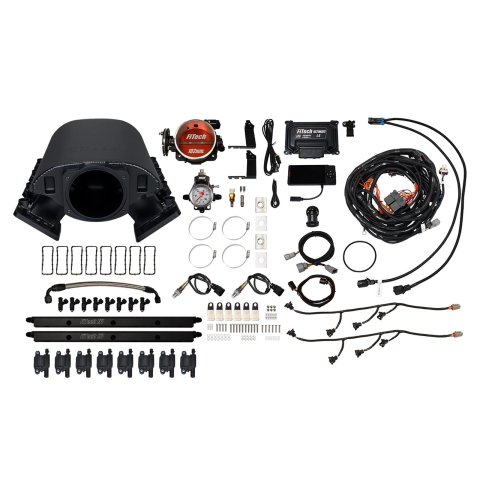FiTech Ultimate Rebel LS 750 HP EFI Fuel Injection Systems 78091 System, Rebel, HP, Cathedral Port, 102mm Throttle Body, LS3 Coils, 55 Lb., EV1, With Transmission Controller, Kit