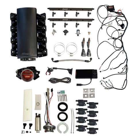 FiTech Ultimate LS 750 HP EFI Short Cathedral Intake Fuel Injection Master Kits 78703 System With Kit