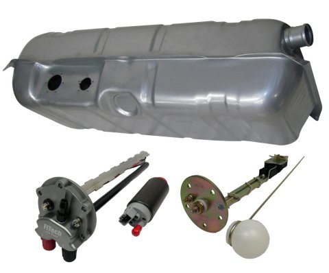 FiTech Go EFI Fuel Tank Kits 58022 Tank, 20 Gallon, Steel, Silver Powdercoated, Chevrolet, Kit