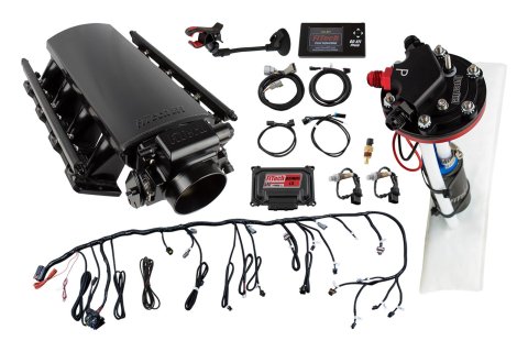 FiTech Ultimate LS Truck EFI 500 HP Fuel Injection Systems with Hy-Fuel 78006 System, EFI, HP, LS1/LS2/LS6, Without Transmission Controller, With Tight Fit In-Tank Pump, Kit