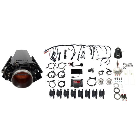 FiTech Ultimate LS 1,000 HP EFI Long Runner Cathedral Intake Fuel Injection Master Kits 78932 1000 System With Kit