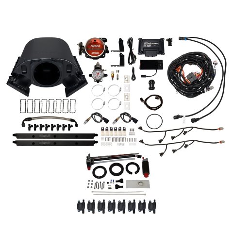 FiTech Ultimate Rebel LS 1000 HP EFI Fuel Injection Systems 78692 System, Rebel, 1,000 HP, Cathedral Port, 102mm, In-Tank Pump, LS3 Coils, 80Lb., EV1, Without Transmission Controller, Kit