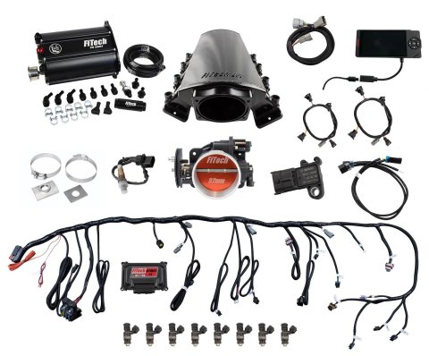 FiTech Ultimate LS EFI 500 HP Fuel Injection Systems with Force 75216 System, LS, HP, Multi-port, LS7 Square Port Heads, Fuel, Transmission Controller, Fuel, Kit