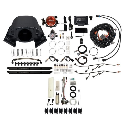 FiTech Ultimate Rebel LS 750 HP EFI Fuel Injection Systems 79791 System, Rebel, HP, Cathedral Port, 102mm, In-Tank Pump, LS3 Coils, 55 Lb., EV1, With Transmission Controller, Kit