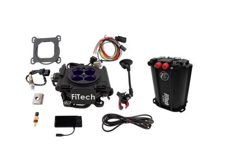 FiTech MeanStreet EFI 800 HP Fuel Injection Systems with Force 35408 Systems, Mean Street Matte Black System With Dual Pump Delivery Master Kit
