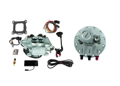 FiTech Fuel Injection Systems 36306 Systems, Go EFI 4 600 HP Power Adder Bright Alnm EFI System w/ Go Returnless InTank Module Master Kit