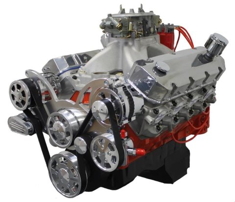 BluePrint Engines Pro Series Chevy 540 C.I.D. 670 HP Fully Dressed Long Block Crate PS5401CTCK Engine BBC dressed W/ Polished Pulley Kit