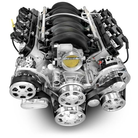 BluePrint Engines Pro Series Chevy LS 427 C.I.D. 605 HP EFI Base Dressed Long Block Crate PSLS4273CTFK Engine c.i. GM Style Proseries Iron Block, GM Intake, BPE Pulley Kit