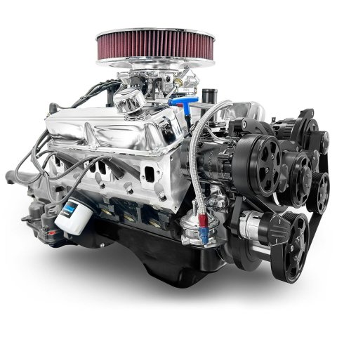 BluePrint Builder Series 408/465HP Standard Edition Carbureted Crate Engine/A727 Transmission Combos BC408KB727 427 c.i. Series, Carbureted, 727 Automatic w/ Black Pulley Kit. Incl. 30 month/50,000 warranty & Dyno
