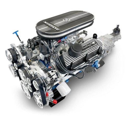 BluePrint Engines Engine and Transmission Combos B347KTKXM 347c.i. Mustang Edition Builder Series, Carbureted, TKX Manual w/Polished Pulley Kit. Incl. 30 month / 50,000 warranty & Dyno