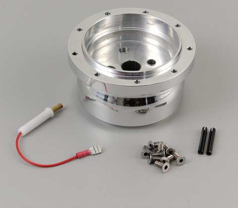 Lecarra Hub Adapter Kits B-26422 Kit, 9-Bolt Mount, Billet Aluminum, Polished, Chevrolet, GMC, Kit