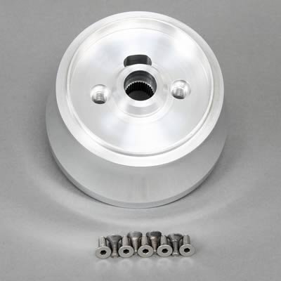 Lecarra Hub Adapter Kits B-26423 Kit, 9-Bolt Mount, Billet Aluminum, Polished, Wheel to Flaming River GM Spline Column, Kit