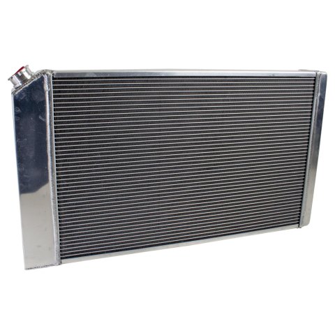 Griffin Performance Fit Radiators 8-00013-LS Radiator, Dominator Series, Crossflow, Aluminum, Natural, Chevy, GMC, Manual, GM LS Series Engine Swap, Each