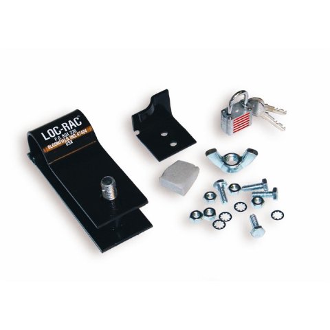 Hi-Lift Jack Company Loc-Racs LR-200 Accessories, Loc-Rac, Steel, Truck Bed Mount, Locking Device, Lock Included, Each