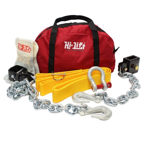 Hi-Lift Jack Company Off-Road Kits ORK Winch Accessory Kit, Off-Road, Winch Tensioner/Nose Attachment/Tree Strap, Gloves, Gear Bag, Kit