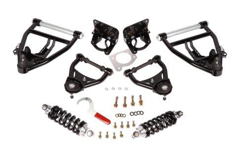 Aldan American Coilover Kits 300151 Coil-Over Conversion Kit, 73-87 C10, Front, Double Adj., BB, Incl. Control Arms