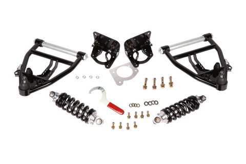 Aldan American Coilover Kits 300155 Coil-Over Conversion Kit, 71-87 C10, Front, Double Adj., BB, Lower Arms Only
