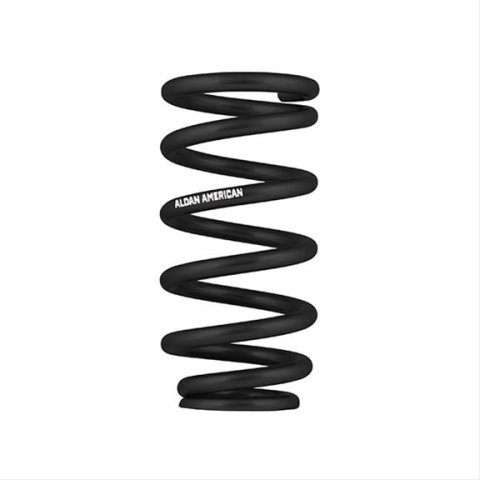 Aldan American 9.625 in. Coil Spring 10USA550 Coilover Spring, 550 lbs./in., Length, 3.500 Upper/2.500 Lower I.D., Black Powdercoated, Steel, Each
