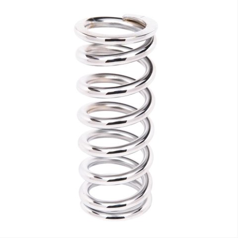 Aldan American 9 Inch Coil Spring 9-300CH Coilover Springs, 300 lbs./in. Rate, 2.50 in. I.D., 9.00 in. Length, Chrome, Each