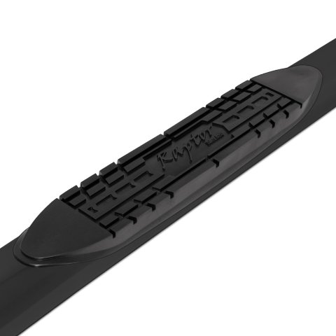 Raptor Series 4 in. Cab Length OE-Style Curved Oval Tube Side Step Bars for 2017-2024 F-350 SUPER DUTY, F-250 2015-2024 F-150 - 1503-0640B Nerf Bars, 4" OE Style Oval, Black , 15-17 Ford S-Cab; 17