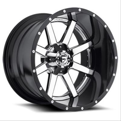 Fuel Off-Road Maverick D260 Series PVD Chrome Wheels with Gloss Black Lip 22x14 Wheel, Series, Aluminum, Chrome, 22 x 14.0 in., 6 x 5.50 in. Bolt Circle, 4.750 in. Backspace