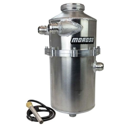 Moroso Oil Tanks 22768 Dry Sump Tank, 2 Piece, 16.5" Tall, 60/40 Split, Dual Inlet