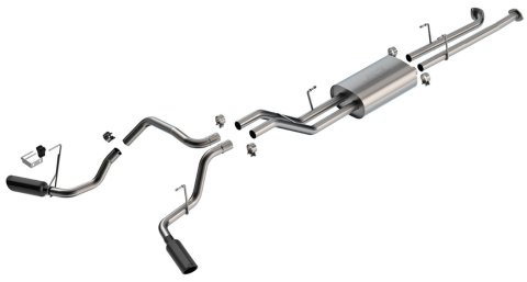 Borla 07-21 Toyota Tundra Cat-Back Touring SS Catback Exhaust w/ Black Chrome Tips