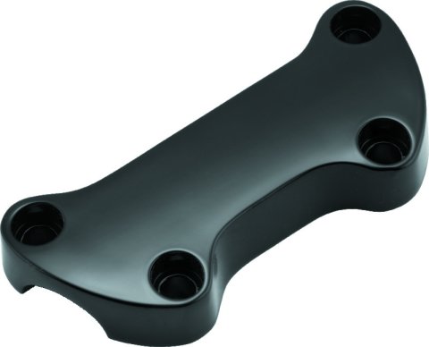 Bikers Choice 74-Up Black Plain Handlebar Clamp With 1in. Bars