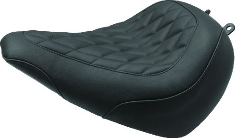 Mustang 18-21 Harley Breakout Wide Tripper Solo Seat Diamond Stitch - Black