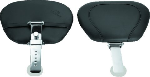 Mustang 06-17 Harley Dyna Wide Touring Solo Seat w/Driver Backrest w/Studs - Black