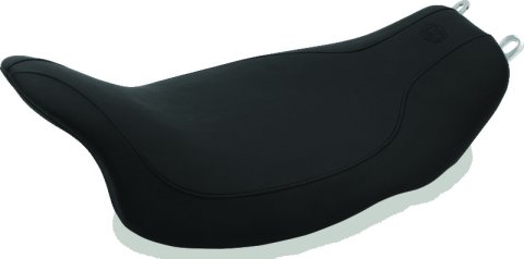 Mustang 08-21 Harley Electra Glide,Rd Glide,Rd King,Str Glide Runaround Solo Seat - Black